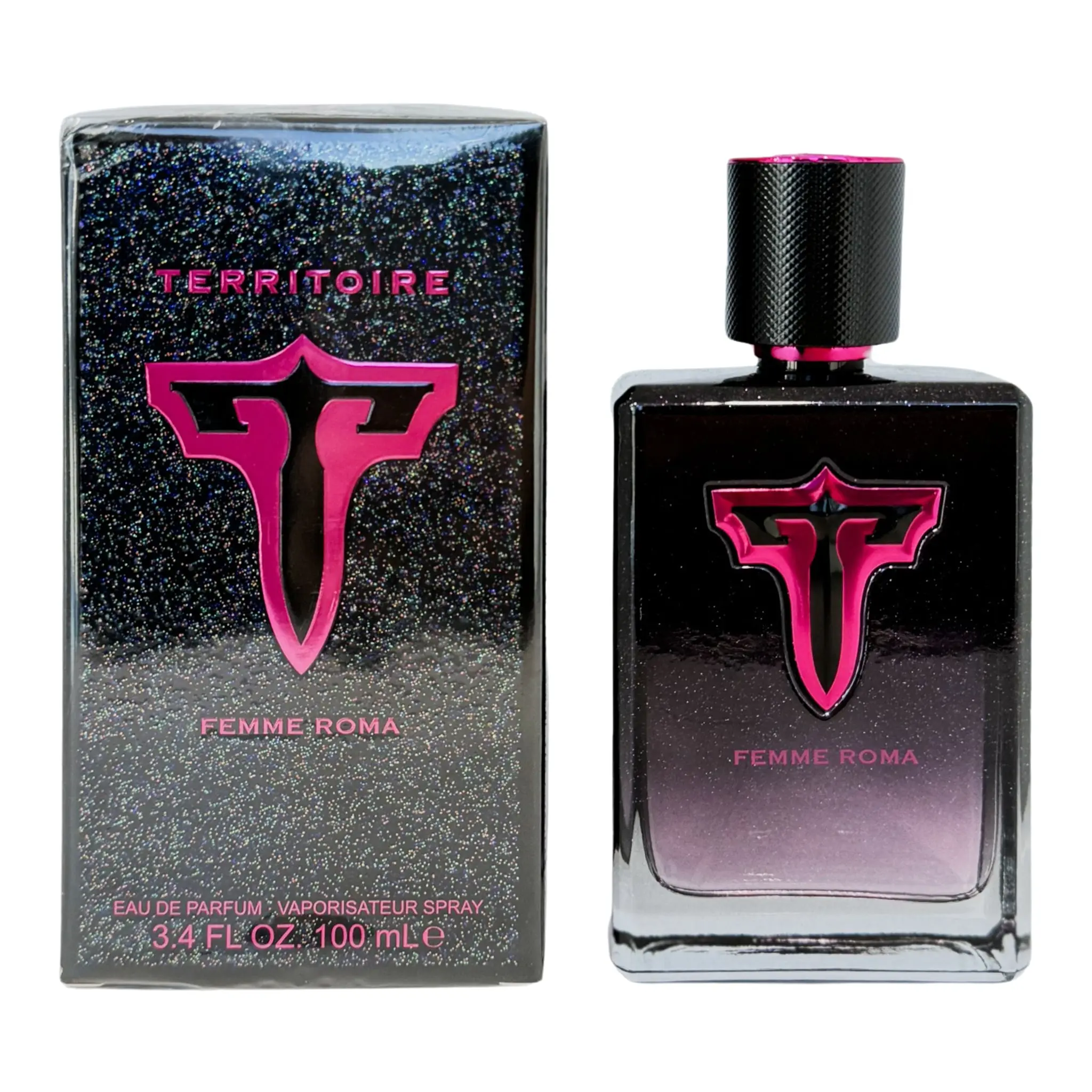 Lattafa Territoire Femme Roma Eau de Parfum - 100ml (3 to 3.9 fl oz) Single Item Women's Fragrance, Fresh Perfumes for Women with Fruity, Floral, Woody Notes