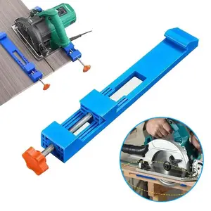 Adjustable Bottom Track for Circular Saw Milling Machine, High Precision Electric Router Holder, Durable Plastic Structure, DIY Woodworking Tool, Power Tools