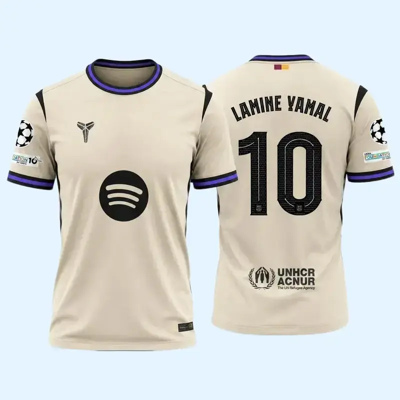 #10 Away Soccer 25/26, Short Sleeve Football Shirt for Men and Women, Fan Edition Kit