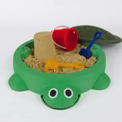 Mini Turtle Zen Garden Desktop Sandbox Set - Cute Mindful Fengshui Home Decor, Office Desk Ornament
