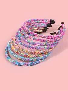 Random Color Cute Colorful Sprinkle Headband, Fashionable Hair Accessories for Women & Girls, Minimalist Headwear Suitable for Thick Hair