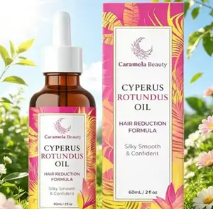 Cyperus Rotundus Oil - 60mlNatural Cyperus Rotundus Oil For Hair Removal,Moisturizing & Soothing Cyperus Oil ForReducing Body Hair Growth, Hair Removal Oilldeal for All Skin Types