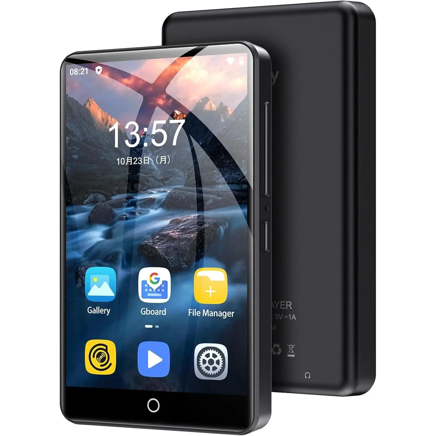 16/80GB Digital MP3 Player with Bluetooth and WiFi, Mp3 & Mp4 Music Player with Spotify,Deezer, Audible, Browser, 4.0" IPS Touch Screen Android Player with Speaker, FM Radio, Up to 512GB