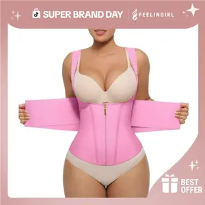 FeelinGirl#Live Stream Plus Size Waist Trainer OutdoorFun Vest  Womenswear Comfort Straps matt waist Spandex Day Waist Trainer Everyday Belts SpringStatements