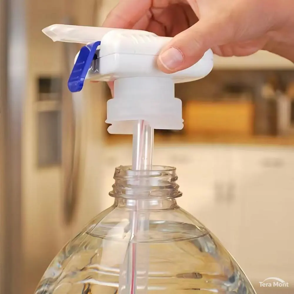 Automatic Drink Dispenser Pump for Fridge White No Spill Milk Dispenser for Gallon Jugs Water Juice Fits Most Bottles Battery Not Included