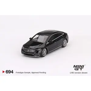 MiniGT 1:64 Mercedes-Benz EQS 580 4MATIC Black - MiJo Exclusive #694