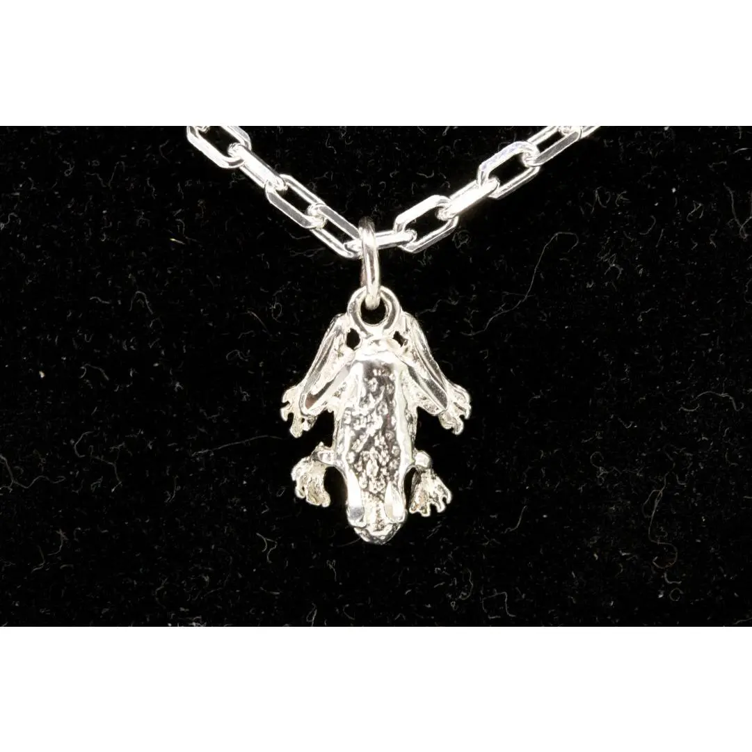 Sterling Silver Frog Pendant