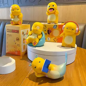 Cute Cartoon Handmade Figures Set of 6, Trendy Desktop Decorations, Adorable Healing Gifts for Children, Perfect Kids' Presents