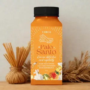 Palo Santo Soul Bath Elixir – 8 oz for bathing - bath shower mineral and salt