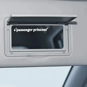 Letter Pattern Car Rearview Mirror Sticker, Self Adhesive Car Rearview Mirror Decal for Women & Girls, Exterior Accessories for Car, Universal Car Sticker, Car Decorative Sticker, Decal for Cars, Vehicle Exterior Decoration, Sticker Decals