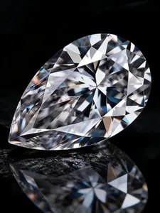 0.5-2ct Moissanite Gemstone, D Color, Colorless, Wvs1 Clarity, Gra Certified, Perfect for DIY Jewelry Making, Ideal Gift Choice