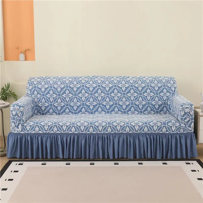 Floral Jacquard Pattern Sofa Cover, Jacquard Couch Covers, 1 Count Soft Comfortable, Sofa Protector for Home Living Room, Home Decor