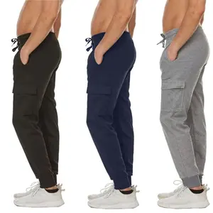 3-Pack Men's Slim Fit Fleece Lined Joggers (Sizes - S to 3XL)
