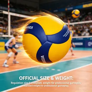 Professional Training Volleyball, Team Purchase Essential, Soft Touch, Stable Bounce, Ideal for School Teaching and Professional Matches