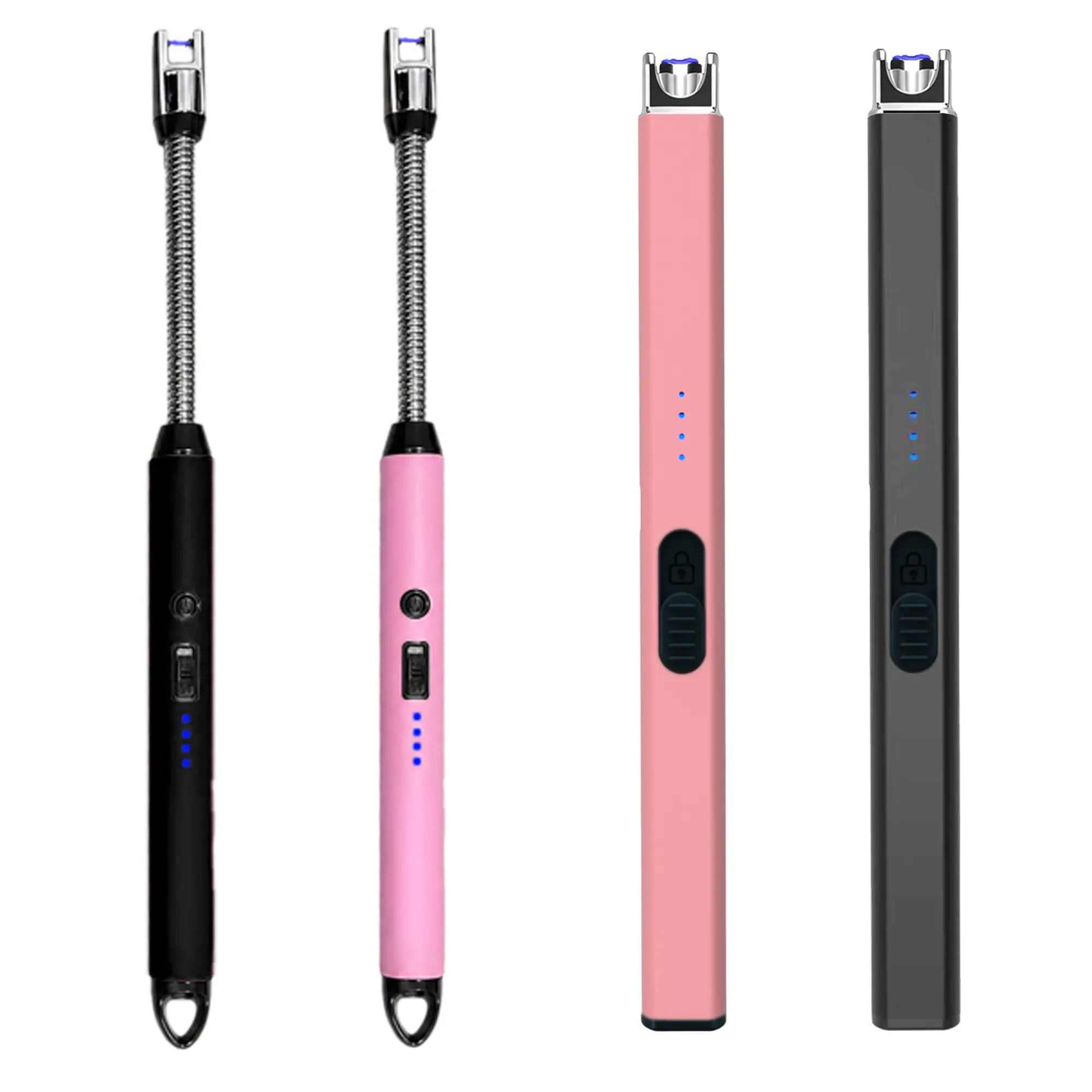 Electric Candle Lighter, Christmas Stocking Stuffers Gifts for Women Mom Men Wife Sister, USB Arc Rechargeable Windproof Long Lighter for Candle BBQ Housewarming Birthday Gifts Idals