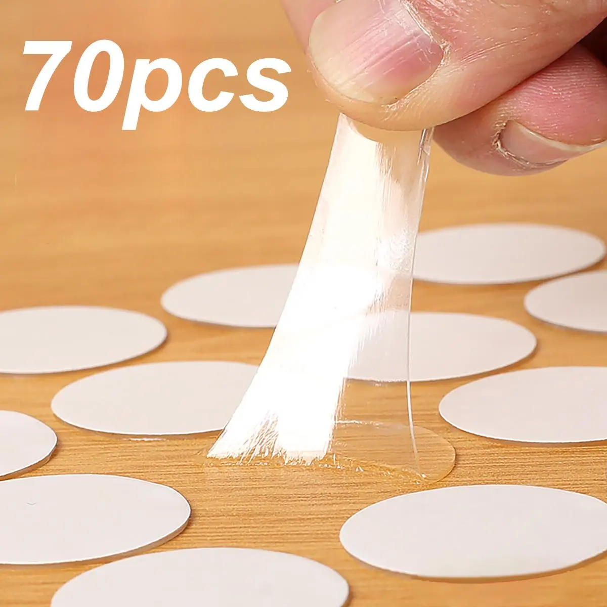 Double Sided Dot Sticker, Adhesive Removable Round Clear Sticky Tack, No Trace Sticky Putty, Decorating Waterproof Small Stickers for Festival Decoration