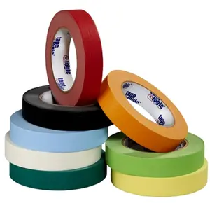212 MAIN Orange Masking Tape - 0.25 in. x 60 yds, Color Code, Strength and Material Details, Pack of 12 for Home Improvement, Building & Paint Supplies, Medium Temp.