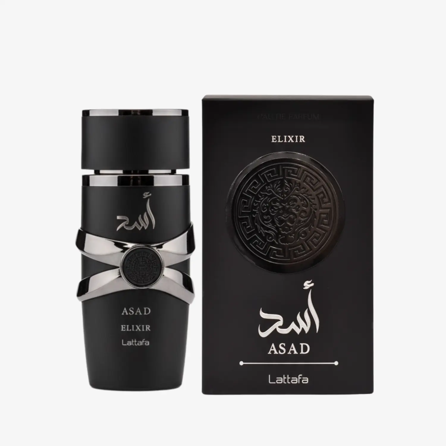 Lattafa Asad Elixir EDP, Spicy Amber Men's Cologne with Cedarwood & Vanilla Notes, Long-Lasting Fragrance Spray, Single Item, 3.4 fl oz, Aromatic Luxurious Fragrance, Cedarwood Amber, Edp Intense Perfume, Spicy Woody Amber