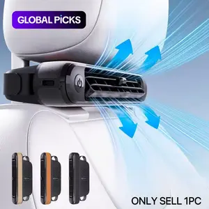 Usb Plug and Play, Car Seat Fan, Portable Wake-up Seat Cooler, Adjustable Vents, 3 Gear Wind Speed, Suitable for Most Cars, Suv, Rv, Boat, Usb Cooling Fan #GLOBAL PICKS
