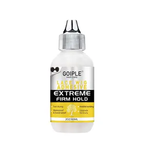 Waterproof Lace Glue for Wigs - 60ML Strong Hold, Fast Dry Transparent Lace Front Adhesive Easy To Remove Oil Resistant Laceglue