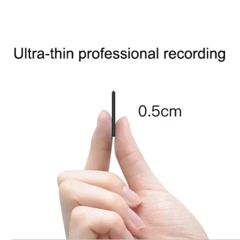 Professional Ultra-Thin Mini Digital Voice Recorder with 4-32GB Storage, 8GB MP3 Player, Sound Activation, Noise Reduction, Durable Metal Build, 2x Performance Enhancement, Q1, Built-In Batteries, 20H Continuous Recording, Auto-Save Recording on Shutdown