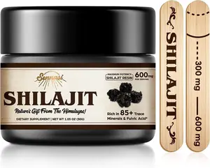 Shilajit Pure Himalayan Organic Shilajit Resin - 600mg