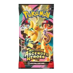 Pokémon Ascended Heroes Booster Pack - Mega Evolution Edition with 10 Additional Game Cards for Collectors