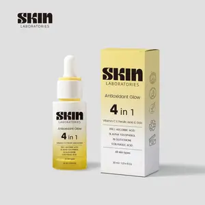 SKIN LABORATORIES Vitamin C, E, Ferulic Acid & Glutathione Serum (30 ml) - For Radiant Glow, Even Skin Tone, Fine Lines, and Brightening, with Hydrating Aloe Vera – Anti-Aging, Hydrating, Skin Care Essential Aloe Vera for Hydration Daily Fragrance Gentle