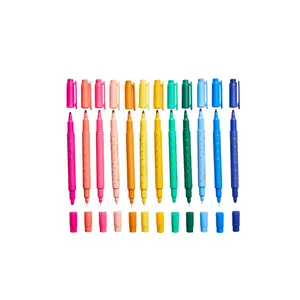 Colorful Dual-Tip Markers 12-pack