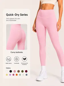 Women’s High Waisted Yoga Leggings, Soft Stretch Workout Pants, Tummy Control Athletic Leggings for Gym Running Lounge Activewear Bottoms