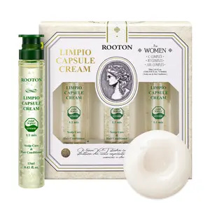 [ROOTON Official Store] Limpio Capsule Cream 0.44 fl.oz × 6 (13 ml × 6ea) – Women Salon-Level Home Treatment Protein Capsule Cream for Cortex & Cuticle Repair, Shine & Elasticity with RT-Complex & C-Complex