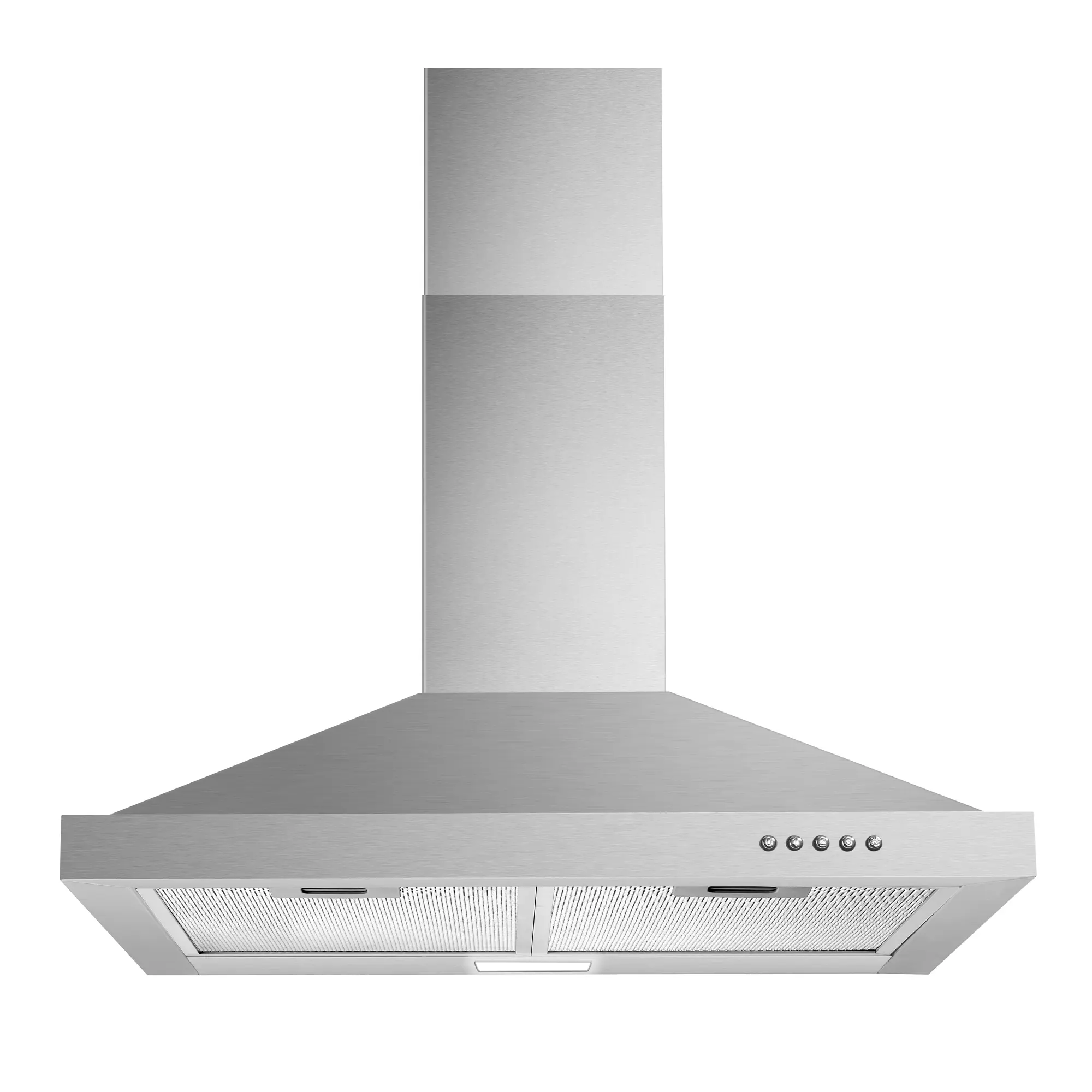 30 Inch Stainless Steel Convertible Range Hood 450CFM Wall Mount 3-Speed Quiet Vent Hood with Energy Saving Gesture-Control  Ducted  Hood Durable Household Kitchen Appliances Filter Adjustable Air Flow Modern Design Air Circulation Led Lighting
