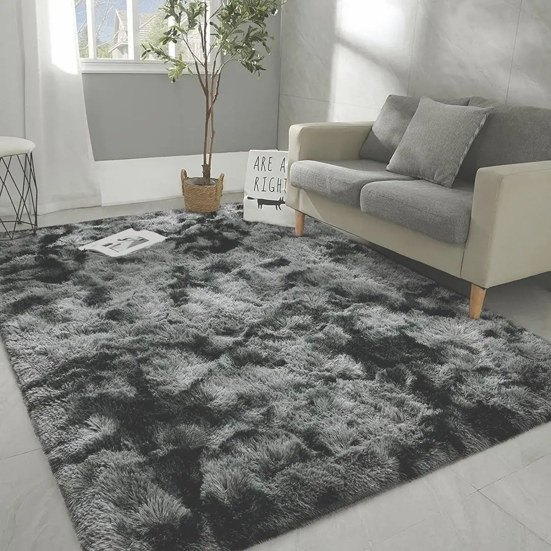 Soft Solid Color Plush Carpet for Bedroom and Living Room, Cozy Floor Covering for Modern Home Decor, Modern Area Rug, Fluffy Area Rug, Home Decor Rugs, Ideal for Comfort and Style
