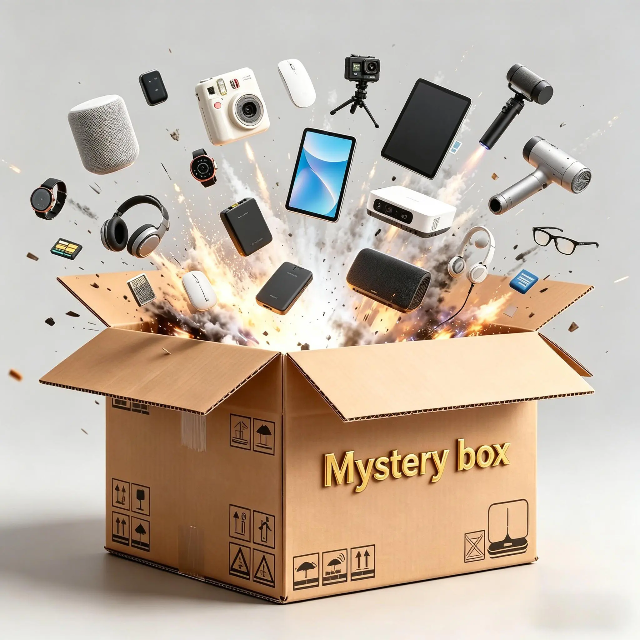 Tech Mystery Blind Box – Random Laptops, Wireless Earbuds, Power Banks, Mechanical Keyboards & Assorted 3C Accessories Inside