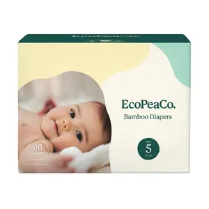EcoPeaCo Bamboo Diapers for Sensitive Skin - Size 5 - 66ct EcoPeaCo Bamboo Diapers for Sensitive Skin - Size 5 - 66ct