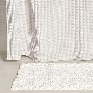 Concierge Collection Shower Curtain & Bath Mat Set