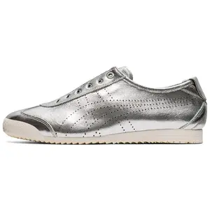 Onitsuka Tiger Mexico 66 Slip-On Low-Top Sneakers in Liquid Silver for Men and Women with Slip-Resistant and Durable Design Trending Shoes, House White Official Shoes to Get / Maison Mihara Verifiable, with credentials and supporting global authentication