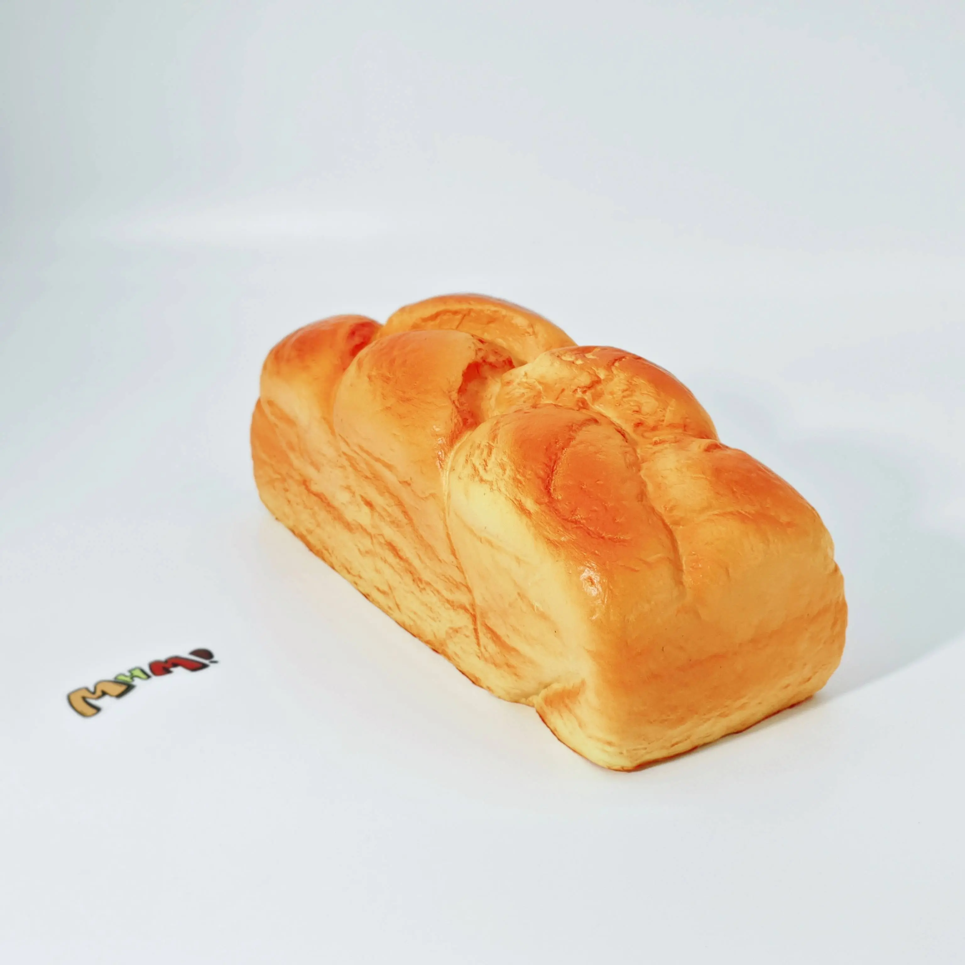 MHM Squishy Braided Brioche Bread Scented Stress Relief Toy - Sticky Wet Slow-Rising Squishy, Stress Relief Model, Oddly Satisfying Food-Themed Cozy Play Collectible, Soft Grip Fidget Rubber Toy for Tactile Sensory Play