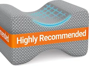 Memory Foam Knee Pillow for Side Sleepers - Premium Washable Cover & Easy Operation - Comfortable Support for Better Sleep