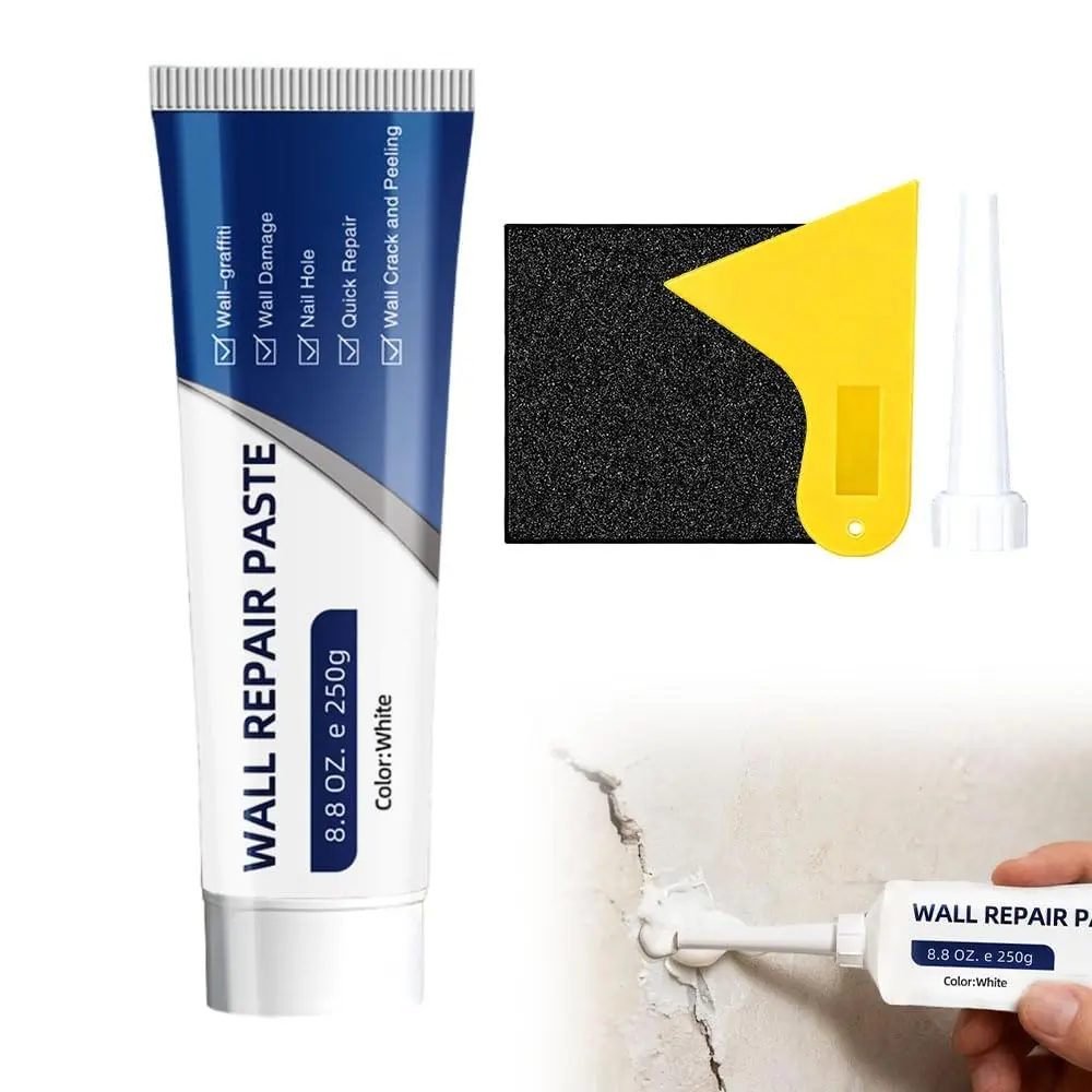 Drywall Patch Repair Kit for DIY Users - 250g Quick-Dry Sealant, Heavy-Duty Patch, Water-Resistant Fix, Concrete Adhesive Caulk for Indoor Walls Fast Repairs