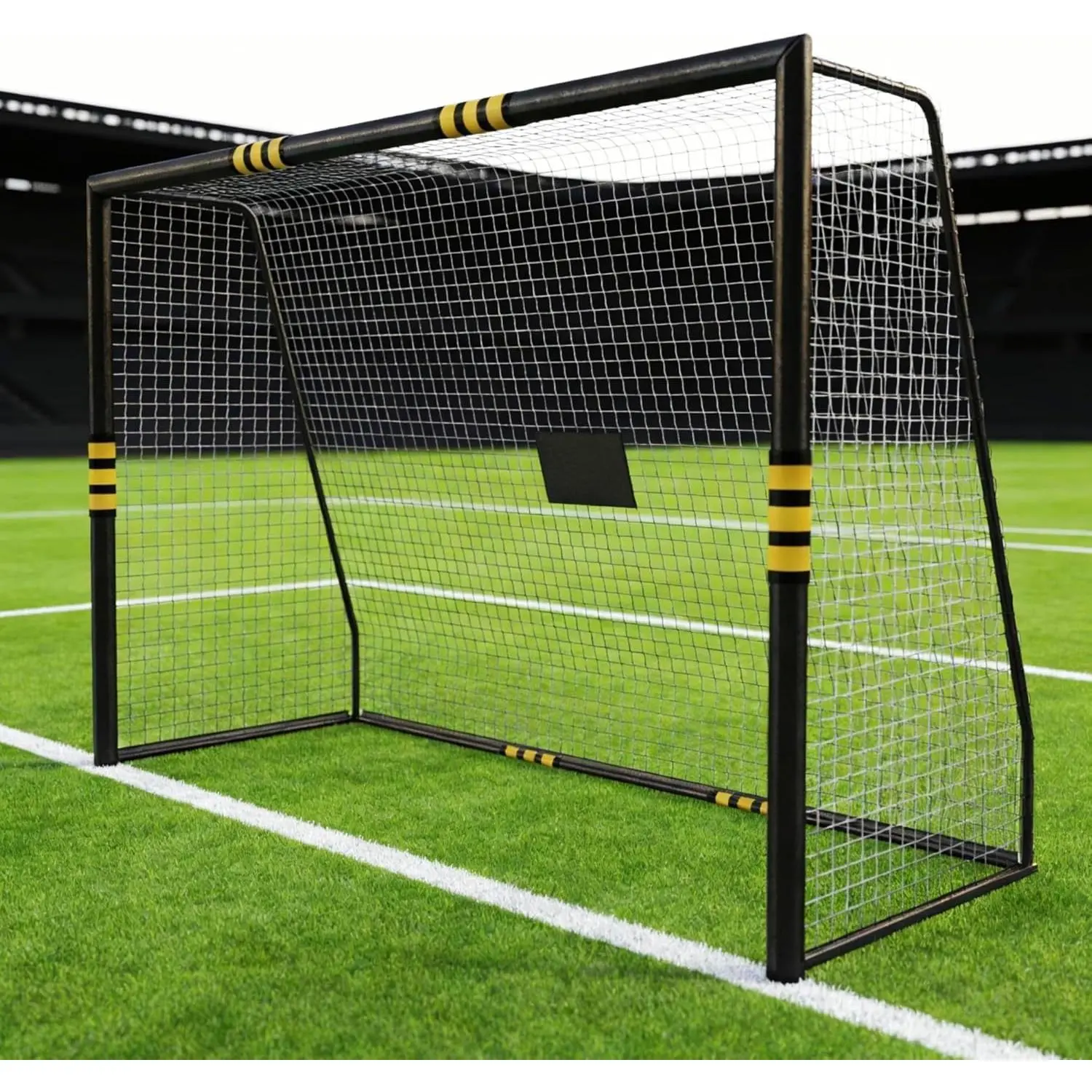Professional Football Goal – Weatherproof & Foam Padding Design Outdoor Soccer Goal with Close-Mesh Net For Children & Adults, High-Quality Target Wall For Recreational Play & Training