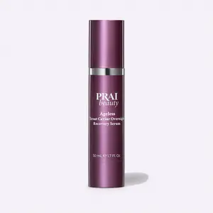 PRAI Beauty Ageless Throat & Décolletage Overnight Recovery Serum | Anti-Aging Night Serum for Neck & Chest | L22 Lipid Complex, Ceramides, Hyaluronic Acid, Squalene | Lifts, Firms, Smooths Fine Lines & Wrinkles | 50ml Night Treatment Skincare Delicate