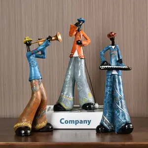 Creative Band Art Ornaments Music Figures, Living Room Bookshelf Decorations, TV Cabinet Wine Cooler Light Luxury Furnishings, Figurines