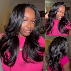 [WEAR GO HALF WIG] ISEE New In Pre-Styled Layered Cut Yaki Straight Half Wig InvisiFit Strap Flip Over Wig #Category Spotlight