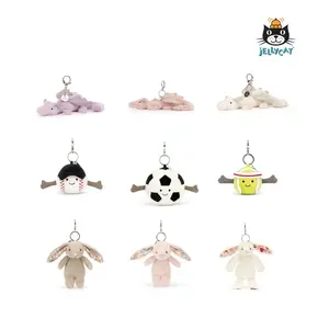 Jellycat Inspired Plush Animal Keychains – Cute Soft Stuffed Bag Charms for Backpacks Handbags Keys, Fun Gift Ideas for Kids Teens and Plush Collectors