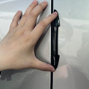 2PCS Car Door Edge Guards – Black Trim Protectors Prevent Scratches & Dents, Easy Install for Cars, SUVs & Trucks