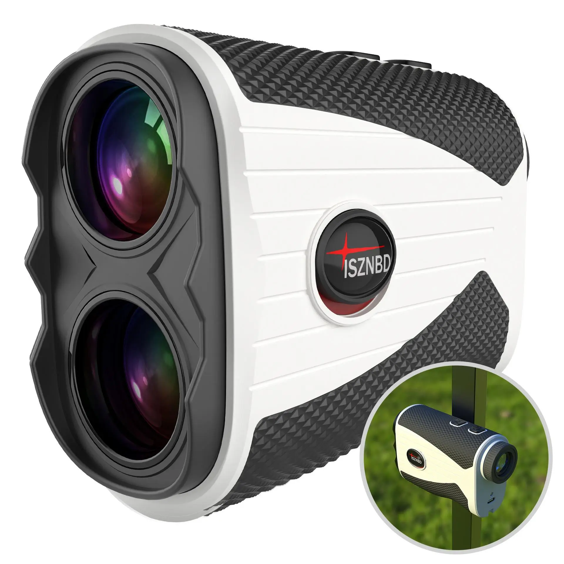 Golf Rangefinder, 1 Count 1200 Yard Golf Laser Rangefinder, 7X Magnification Golf Distance Rangefinder with Magnetic Holder, Perfect for Golf Enthusia