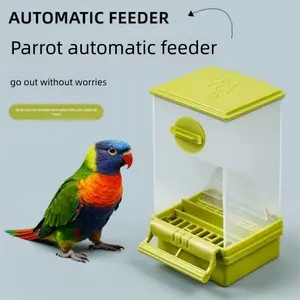 [New New New] Parrot Automatic Feeder Anti-Spill Anti-Splash Bird Feeder Dispenser for Cockatiel and Parakeet Bird Food Box Supplies