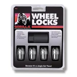 212 MAIN GORILLA 71681N Keyed Chrome Security Acorn Lug Nut Lock - 0.50 In. x 20, Wheel Lock Keys for Vehicles