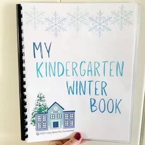 Winter Kindergarten activity learning book